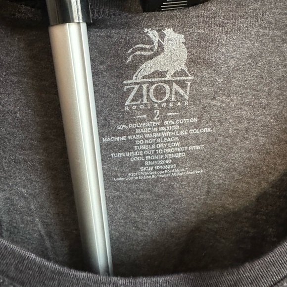 Zion Rootswear Bob Marley Baseball Ringer Tee - Picture 3 of 6